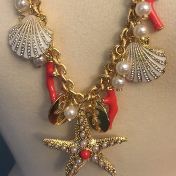 Lilly Pulitzer Chowdah Necklace Gold Metalli - Picture 5 of 8